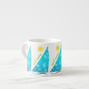 Wind, Segeln und Sonne Espressotasse