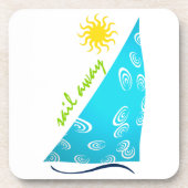 Wind, Segeln und Sonne Getränkeuntersetzer (Vorderseite)