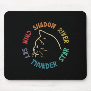 Wind Shadow River Star Thunder Sky Cat Fell Pull Mousepad