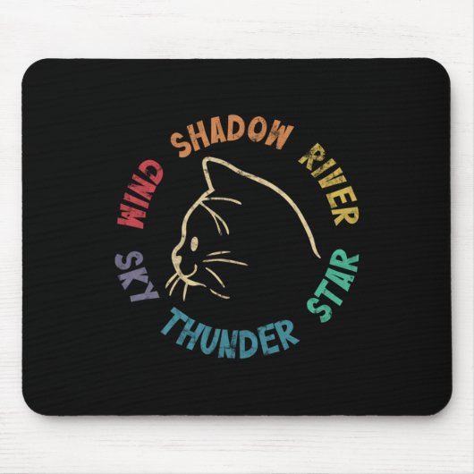 Wind Shadow River Star Thunder Sky Cat Fell Pull Mousepad (Vorne)