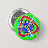 WIND (Sie können das Wort ändern) Button (Vorne & Hinten)