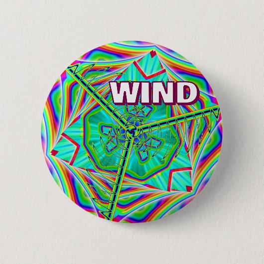 WIND (Sie können das Wort ändern) Button (Vorderseite)