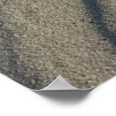 Wind Skulpturen Strand Sand und Stone, in den Düne Poster (Ecke)