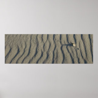 Wind Skulpturen Strand Sand und Stone, in den Düne Poster