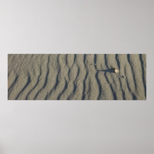Wind Skulpturen Strand Sand und Stone, in den Düne Poster (Vorne)