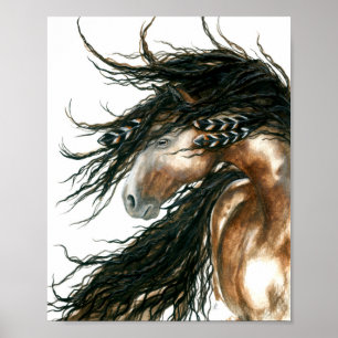 Wind Song Horse by Bihrle Poster