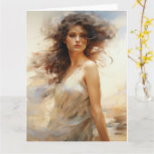 Wind Spirit Art Card Karte (Gelbe Blume)