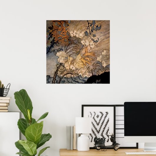 "Wind Sprites" von Arthur Rackham Poster (Heimbüro)