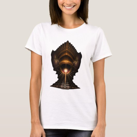 Wind Storm Fraktal Art ISO T-Shirt (Vorderseite)