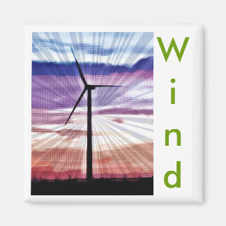 Wind Sunrise-Bild Magnet