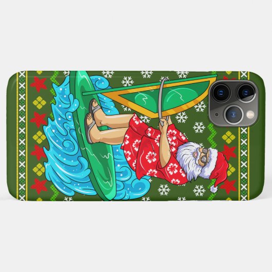 Wind Surf Mele Kalikimaka Case-Mate iPhone Hülle (Rückseite (Horizontal))