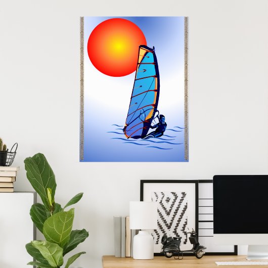 Wind Surf Poster (Heimbüro)