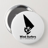 Wind Surfer machen es im Stehen Button (Vorne & Hinten)