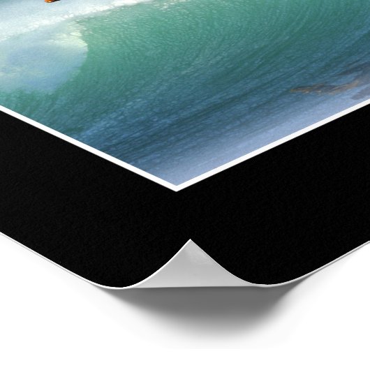 WIND SURFING Bald Eagle Art Poster (Ecke)