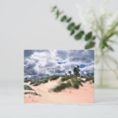 Wind Swept Sand Dunes Postkarte (Stehend Vorderseite)