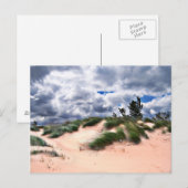 Wind Swept Sand Dunes Postkarte (Vorne/Hinten)
