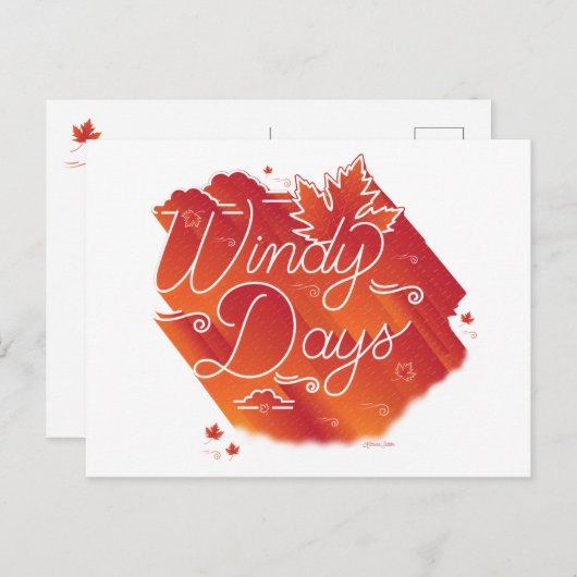 Wind Tage / Postkarte (Vorne/Hinten)