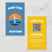 WIND TECH mit QR-Code Visitenkarte (Vorne/Hinten)