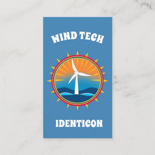 WIND TECH mit QR-Code Visitenkarte (Vorderseite)