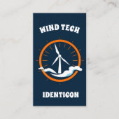 WIND TECH mit QR-Code Visitenkarte (Vorderseite)