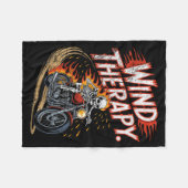 Wind Therapy Motorbike Motorcycle Men Women  Fleecedecke (Vorderseite (Horizontal))