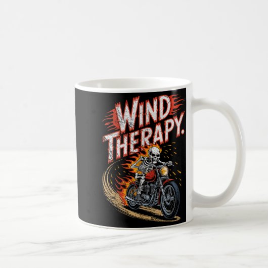 Wind Therapy Motorbike Motorcycle Men Women Kaffeetasse (Rechts)