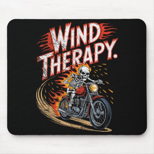 Wind Therapy Motorbike Motorcycle Men Women Mousepad (Vorne)