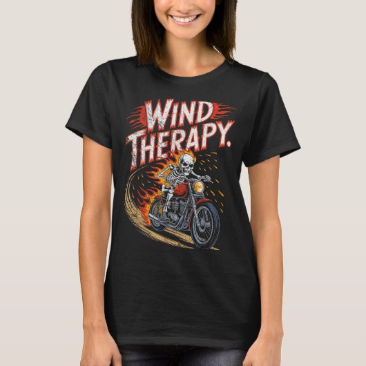 Wind Therapy Motorbike Motorcycle Men Women T-Shirt (Vorderseite)