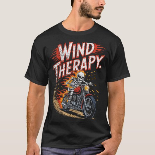 Wind Therapy Motorbike Motorcycle Men Women  T-Shirt (Vorderseite)