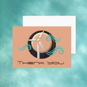 Wind Tower Danke Business Card Visitenkarte