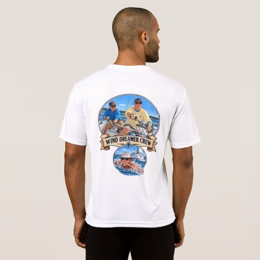 Wind Träumer Skipper und Crew T-Shirt (Schwarz voll)