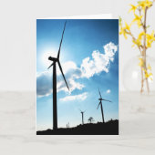 Wind turbine karte (Gelbe Blume)