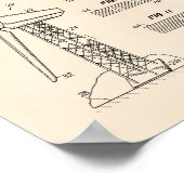 Wind Turbine Rotor 1990 Patent Art Old Peper Poster (Ecke)
