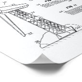 Wind Turbine Rotor 1990 Patent Art Weißbuch Poster (Ecke)