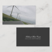 Wind-Turbine-Straßen-voran Foto-Karte Visitenkarte (Vorne/Hinten)
