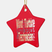 Wind Turbine Technischer Außerordentlicher Keramik Ornament (Links)