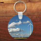 Wind turbines on the roadside schlüsselanhänger (Vorderseite)