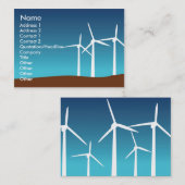 Wind-Türme - mollig Visitenkarte (Vorne/Hinten)