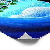 Wind und der Wellenbaum des Lebensgeplagten Poster (Ecke)