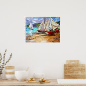 Wind und Gebet Poster (Küche)