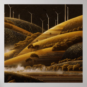 Wind- und Lichtfelder Poster