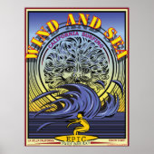 WIND UND SEE LA JOLLA KALIFORNIA SURFBREAK POSTER (Vorne)