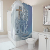 Wind und Wave Obey auf der Großen Wellenbahn Duschvorhang (Beispiel)