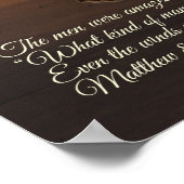 Wind und Wellen gehorchen ihm Poster (Ecke)