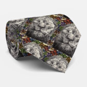 Wind unter meinem Flügel Lion Butterfly Animal Art Krawatte (Gerollt)