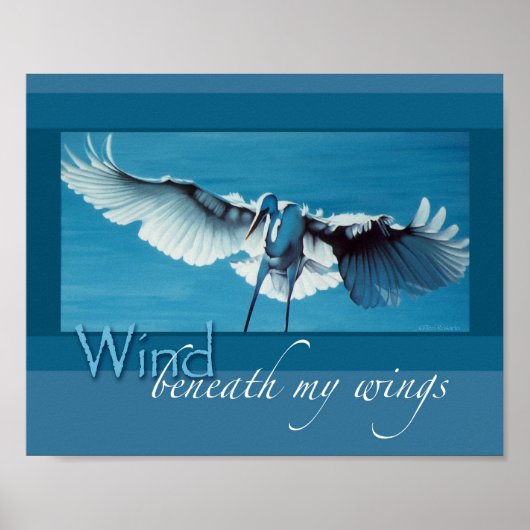 Wind unter meinen Flügeln 8 x 10 Poster (Vorne)