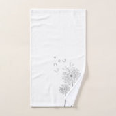 Wind weht vor zarten Leuchten Badhandtuch Set (Handtuch)