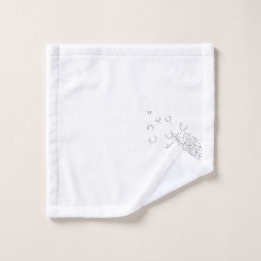 Wind weht vor zarten Leuchten Badhandtuch Set (Waschlappen)