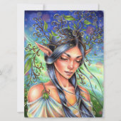 Wind Whispers Fairy Elf Fantasy Woman Art Card (Vorderseite)