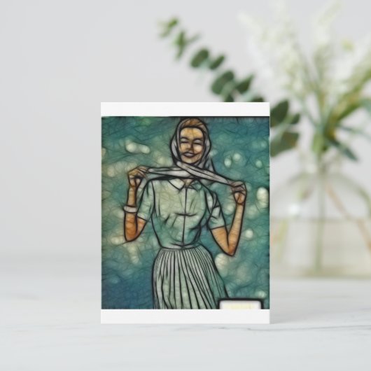 Wind Wisp Postkarte (Stehend Vorderseite)